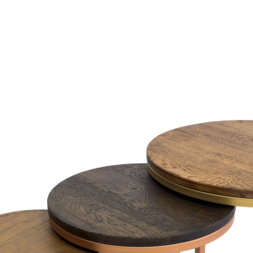 Samoistan 3lü Yuvarlak Zigon Takımı Metal Ayaklı (3)